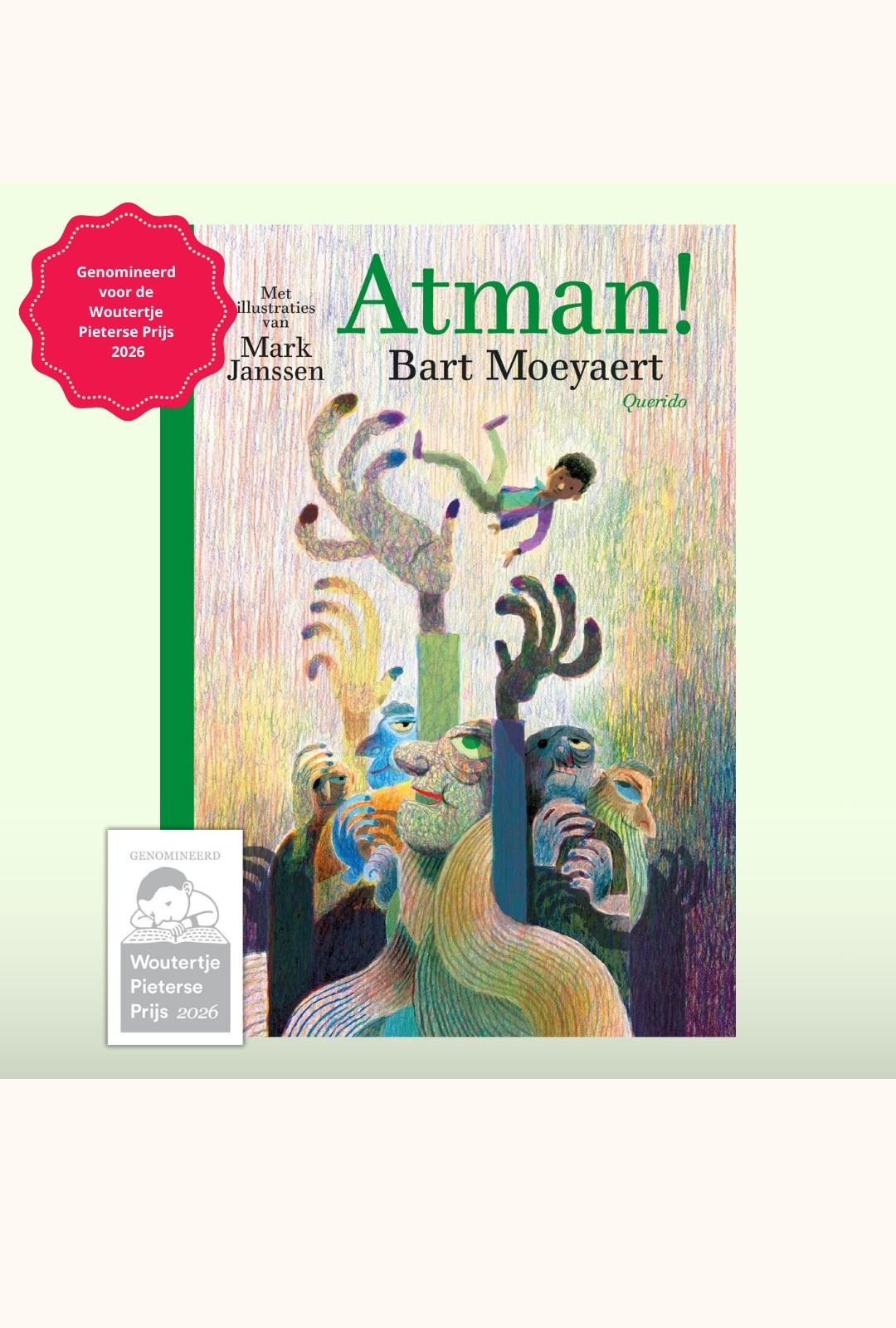 Foto met genomineerde boeken